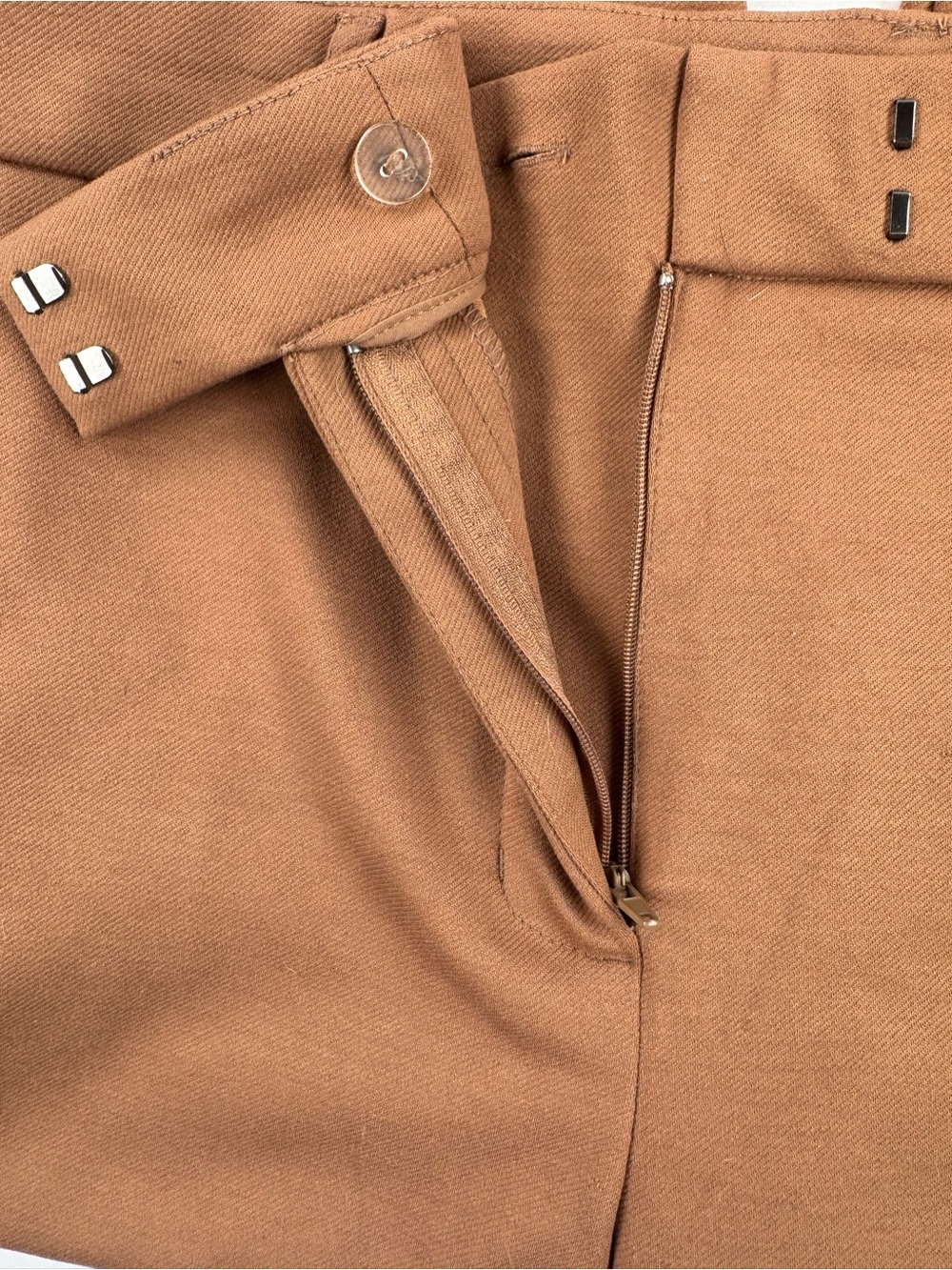 Simply Vera Vera Wang Rust Brown Straight Leg Trousers - Picture 5 of 8